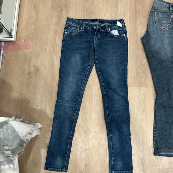 vintage angel cross rhinestone jeans size 7 - Picture 5 of 5